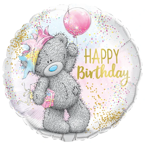 Фолиев балон кръг с надпис "Happy Birthday"