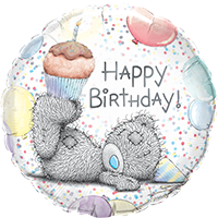 Фолиев балон кръг с надпис "Happy Birthday"