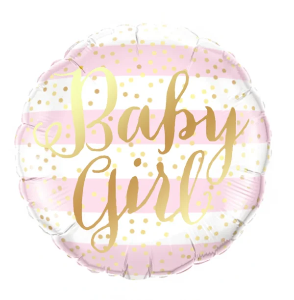 Фолиев Балон кръг с надпис "Baby Girl"