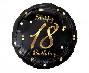 Фолиев балон кръг "Happy 18 Birthday"