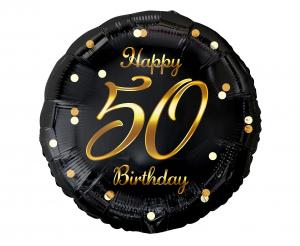Фолиев балон кръг „Happy 50 Birthday“