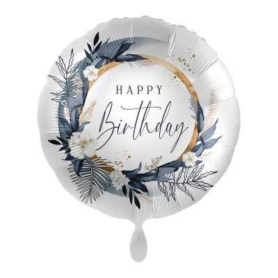 Фолиев балон кръг "Happy Birthday"