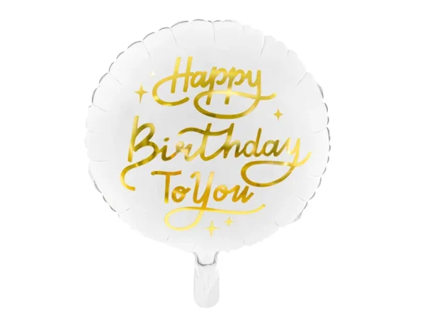Фолиев балон кръг "Happy Birthday"