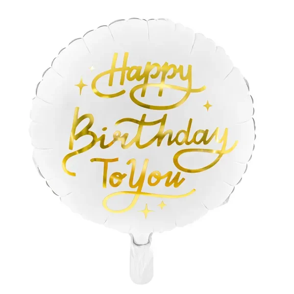 Фолиев балон кръг "Happy Birthday"