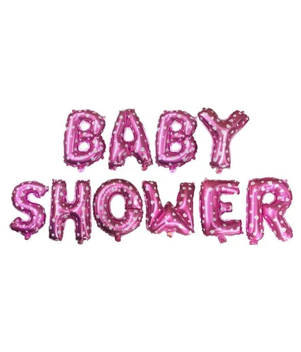 Фолиев надпис розов "Baby Shower"
