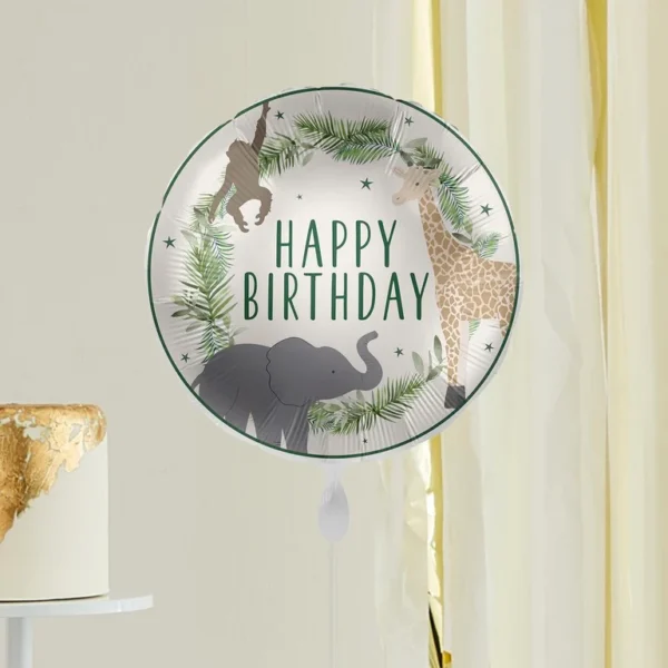 Фолиев балон сафари "Happy Birthday"