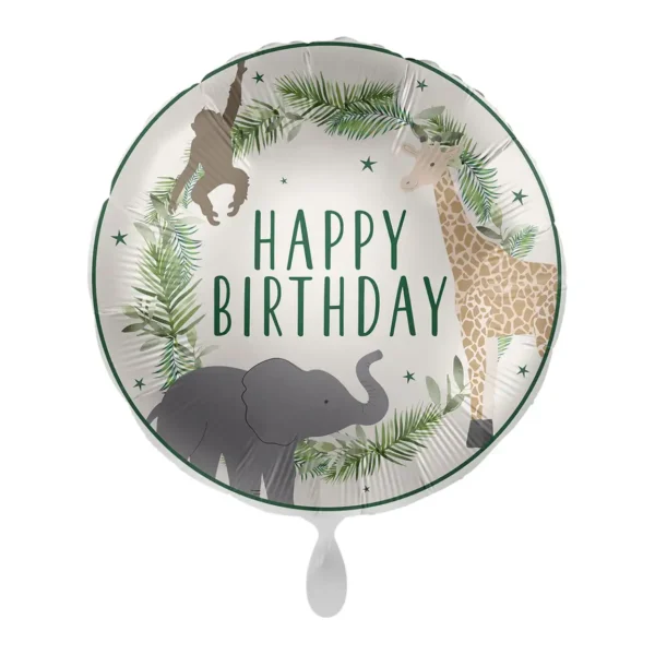 Фолиев балон сафари "Happy Birthday"