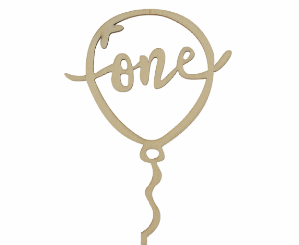 Топер за торта "One"