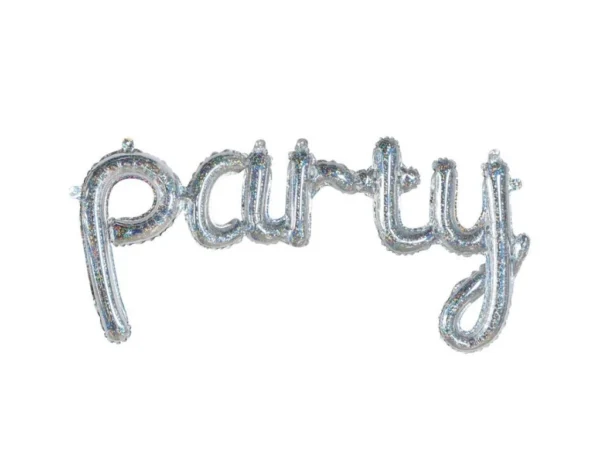 Фолиев балон надпис "party"