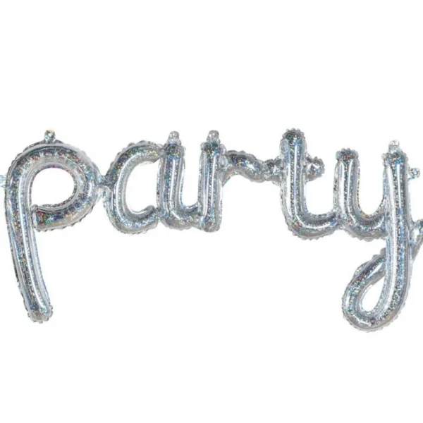 Фолиев балон надпис "party"