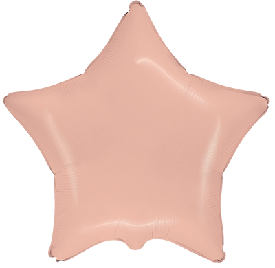 Фолиев балон звезда "Pastel Light Orange"
