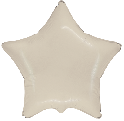 Фолиев балон звезда "Satin Cream"
