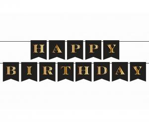Картонен банер Happy Birthday