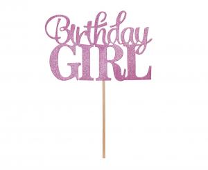 Топер за торта "Birthday Girl"