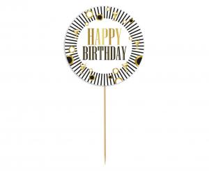Топер за торта "Happy Birthday"