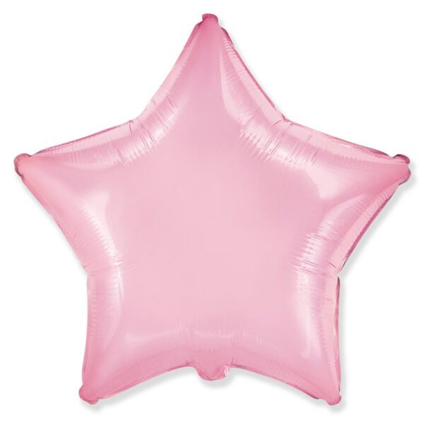 Фолиев балон звезда "Pastel Pink"