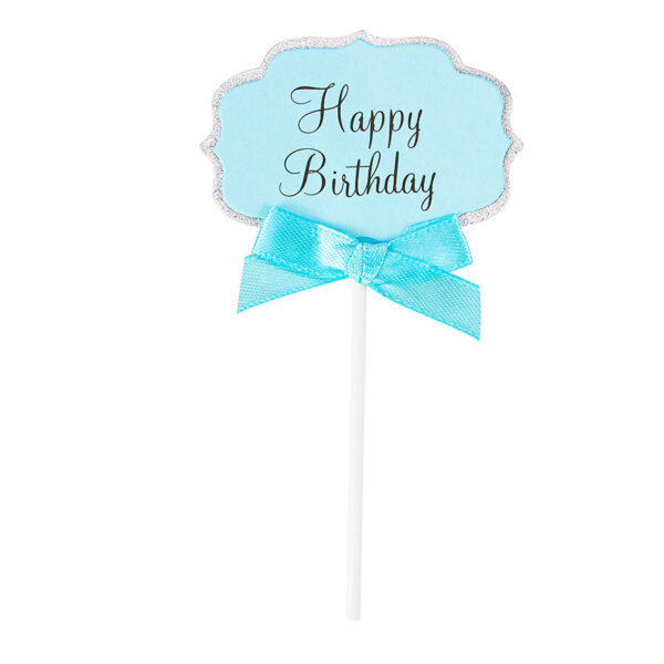 Toпер за лакомства "Happy Birthday" 2 броя