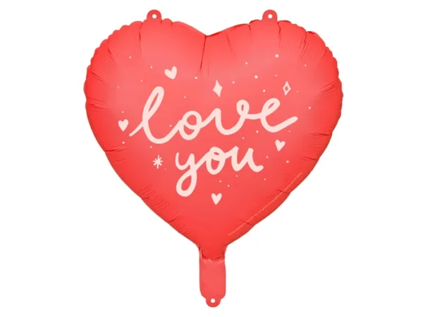 Фолиев балон сърце "Love you"