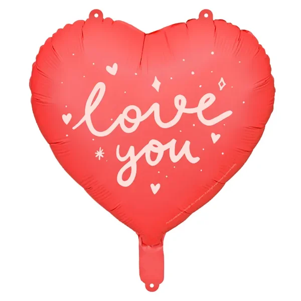 Фолиев балон сърце "Love you"