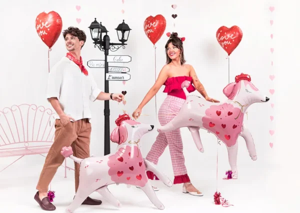 Фолиев балон сърце "Love you"