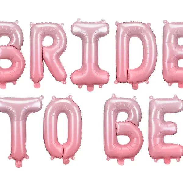 Розов балонен надпис "Bride to be"
