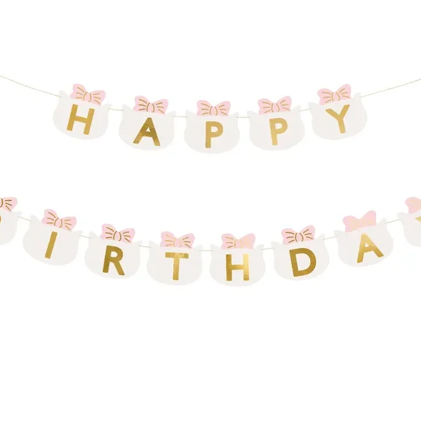 Картонен банер Happy Birthday