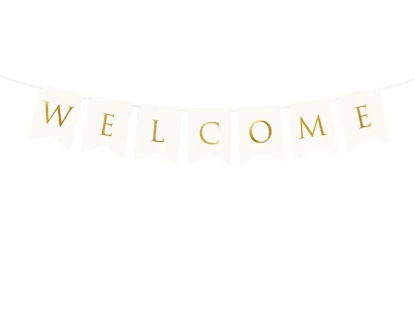 Картонен банер "Welcome"