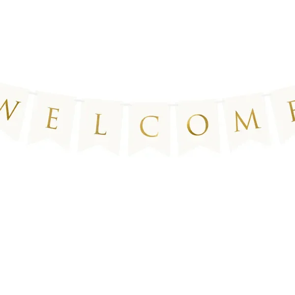 Картонен банер "Welcome"