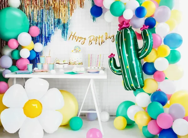 Картонен банер Happy Birthday златен