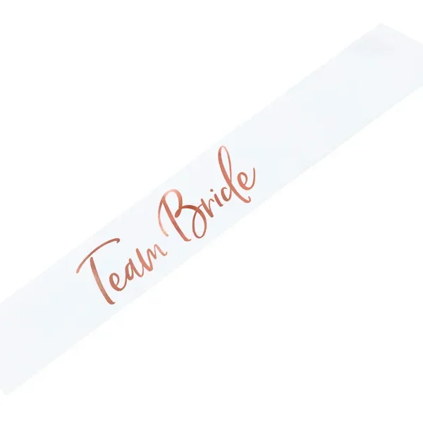 Сатенена лента за тяло "Team Bride"