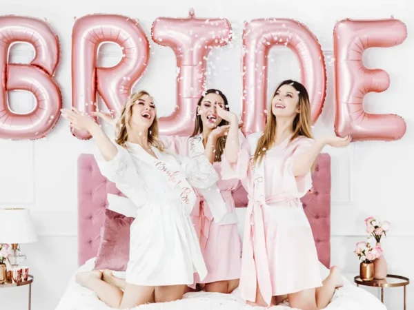 Сатенена лента за тяло "Team Bride"