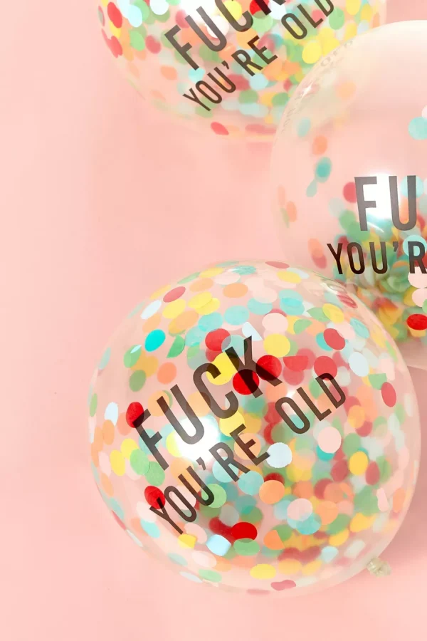 Латексови балони комплект "Fuck you're old"