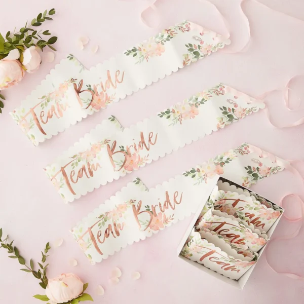 Ленти за моминско парти "Team Bride"