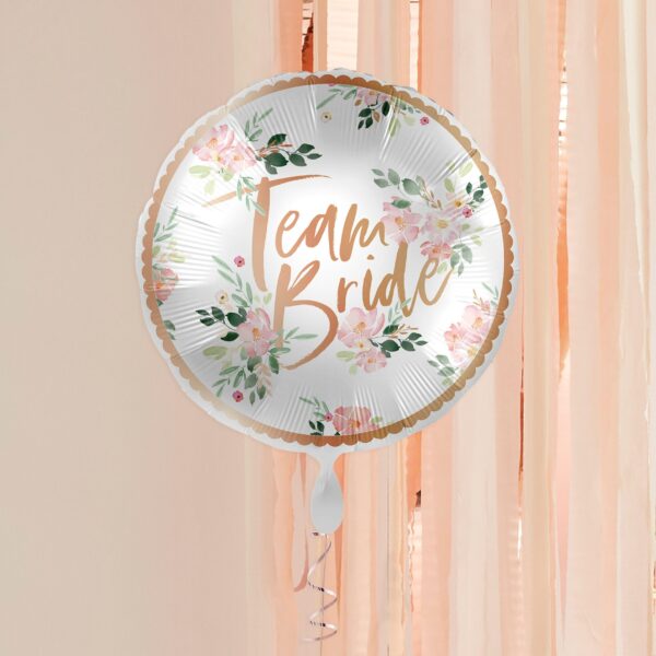Фолиев балон кръг "Team Bride"