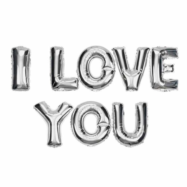 Фолиев надпис "I LOVE YOU"