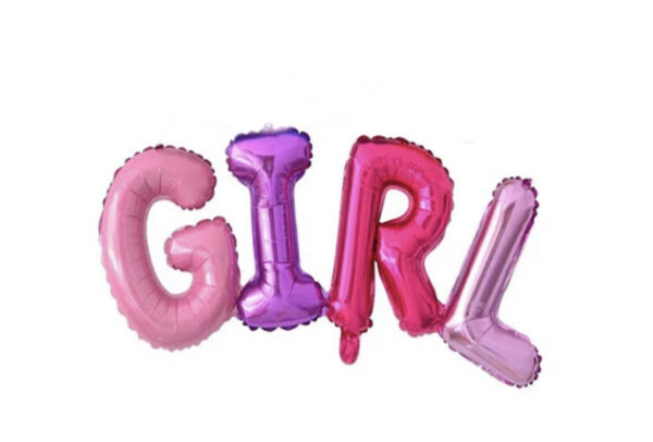 Фолиев балон надпис "Girl"