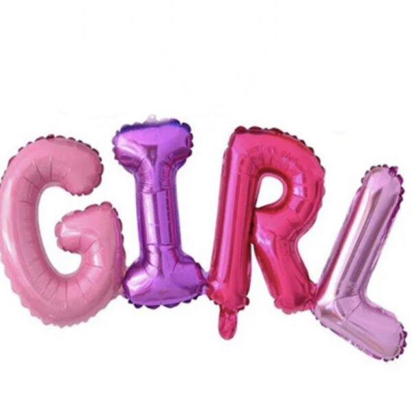 Фолиев балон надпис "Girl"