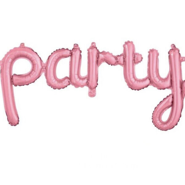 Фолиев балон надпис "party"