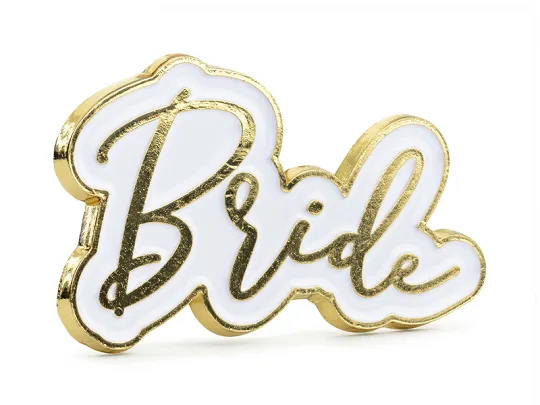 Метална брошка "Bride"