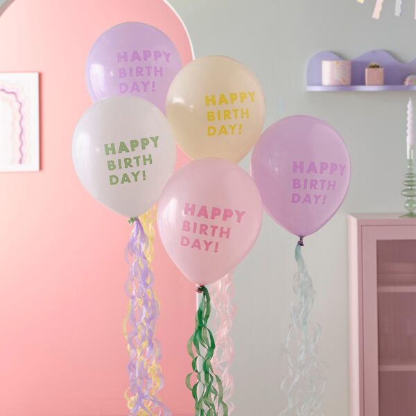 Латексови балони комплект "Happy Birthday"