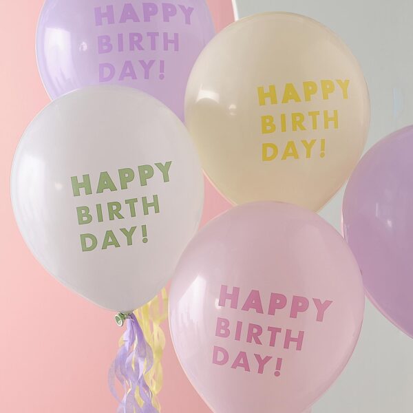 Латексови балони комплект "Happy Birthday"