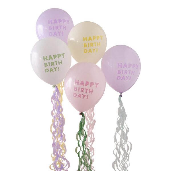 Латексови балони комплект "Happy Birthday"