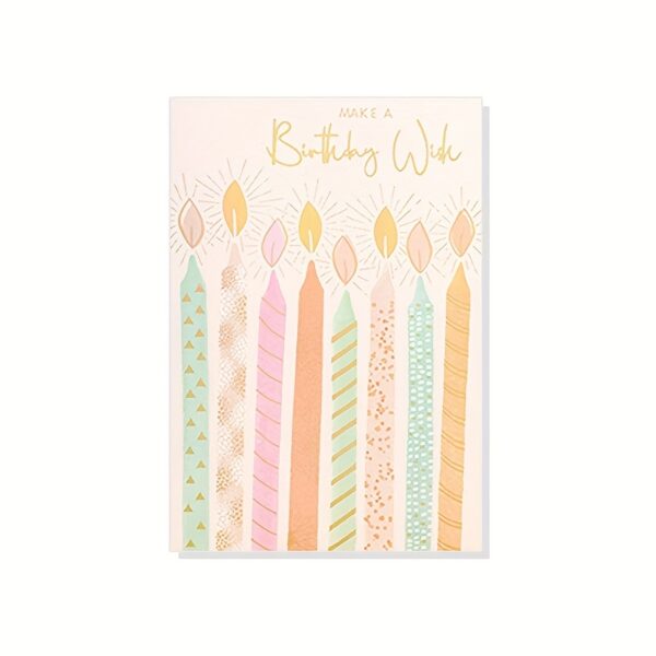 Поздравителна картичка с надпис „Birthday Wishes“