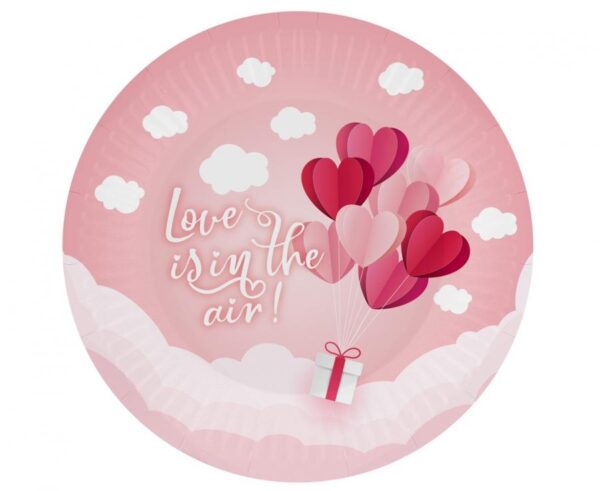 Чинии розови "Love Is In The Air" 6 бр