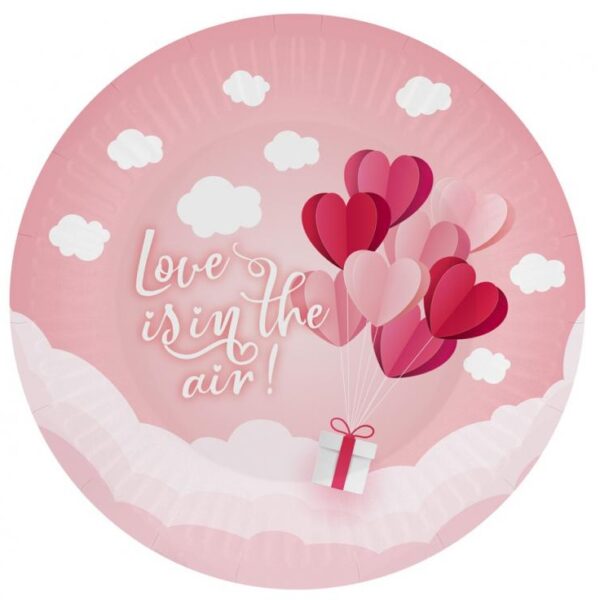 Чинии розови "Love Is In The Air" 6 бр