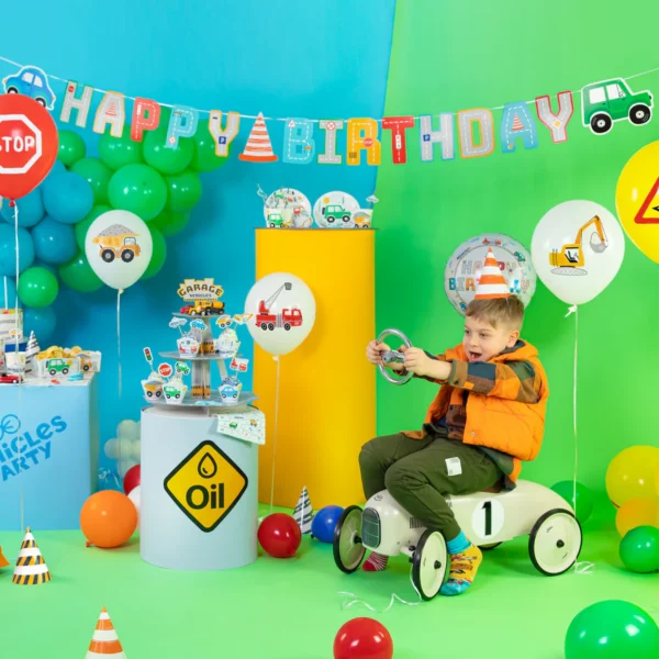 Банер  „Happy Birthday“ с коли 250 см