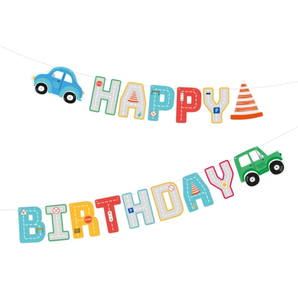 Банер  „Happy Birthday“ с коли 250 см