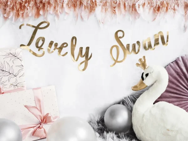 Картонен банер "Lovely Swan"