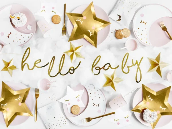 Картонен банер "Hello Baby"