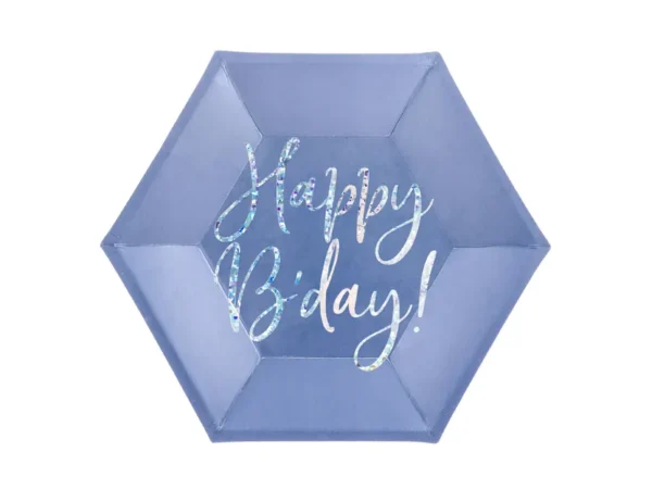 Чинии лилави "Happy Birthday"
